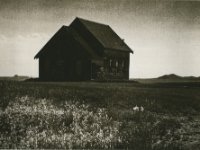 verlaten kerkje, North Dakota, VS : VS 2006, kerk, lith