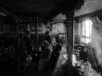 gelagkamer, Tibet : Tibet 2003, Vakantie, eten, interieur, zwartwit