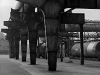 kolentransportband, Ruhrgebied : architectuur, industrie, transport en vervoer, website, zwartwit
